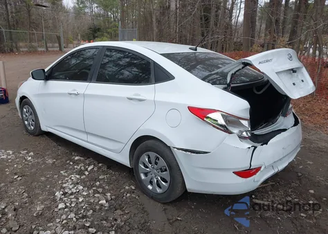 2017 Hyundai Accent Se z USA, uszkodzony, nr VIN KMHCT4AE1HU221354